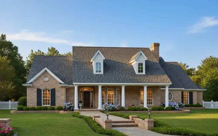 Country house plans 8-369 - front exterior, 2,529 sq ft, 4 bed, 3 bath house plans | Monster House Plans