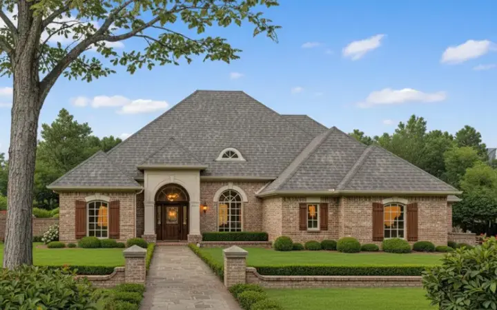 Traditional house plans 8-384 - front exterior, 2,582 sq ft, 4 bed, 3 bath house plans | Monster House Plans