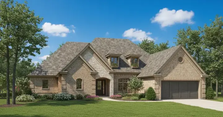 Traditional house plans 8-392 - front exterior, 2,607 sq ft, 4 bed, 2 bath house plans | Monster House Plans
