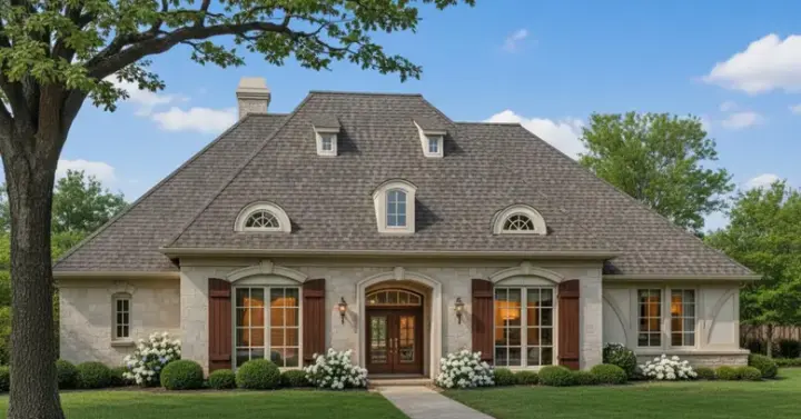 English Country house plans 8-402 - front exterior, 2,641 sq ft, 2 bed, 2 bath house plans | Monster House Plans