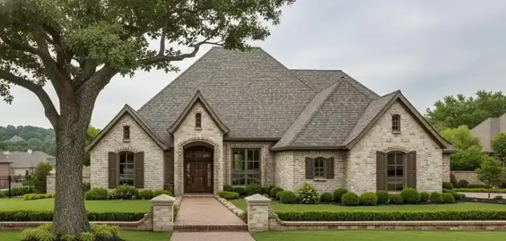 European house plans 8-410 - front exterior, 2,675 sq ft, 4 bed, 3 bath house plans | Monster House Plans