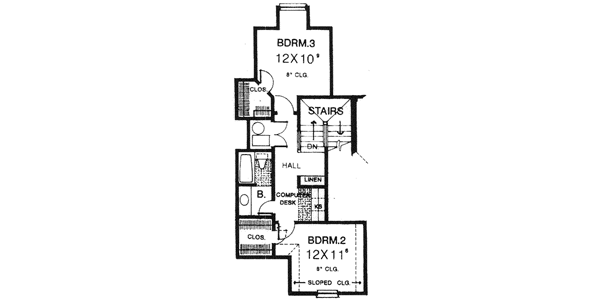 Upper/Second Floor Plan: 8-412