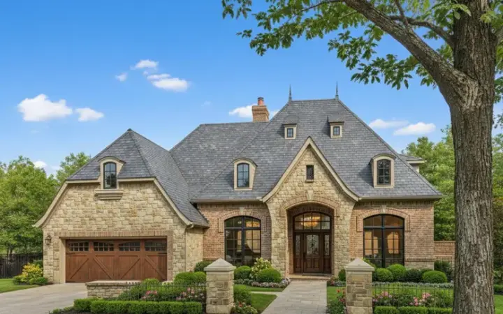 European house plans 8-424 - front exterior, 2,726 sq ft, 2 bed, 2 bath house plans | Monster House Plans