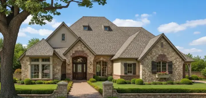 English Country house plans 8-431 - front exterior, 2,744 sq ft, 4 bed, 3 bath house plans | Monster House Plans