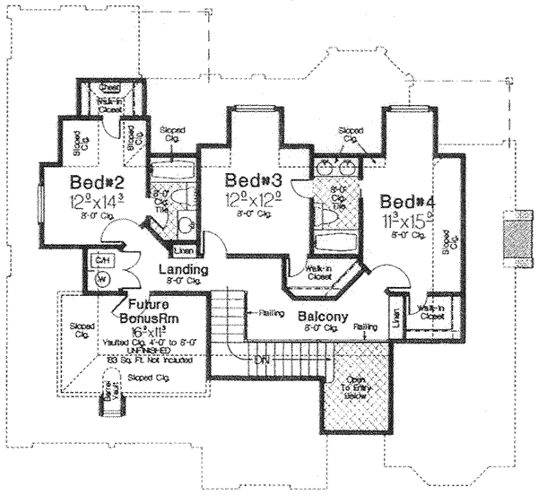 Upper/Second Floor Plan: 8-437