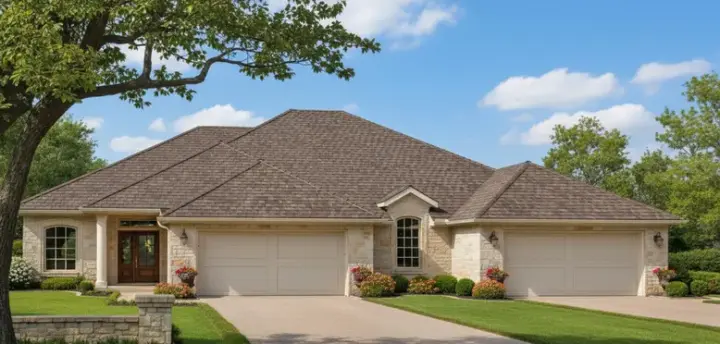 Traditional house plans 8-439 - front exterior, 2,792 sq ft, 4 bed, 4 bath house plans | Monster House Plans