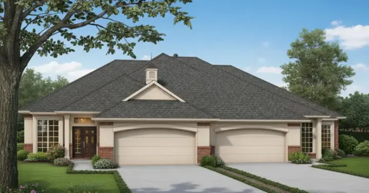 Traditional house plans 8-443 - front exterior, 2,814 sq ft, 4 bed, 4 bath house plans | Monster House Plans