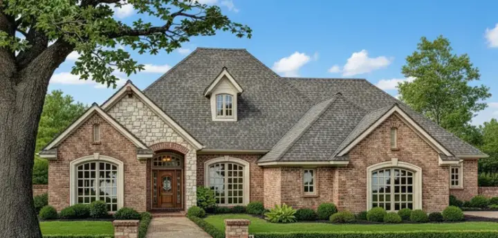 Traditional house plans 8-450 - front exterior, 2,883 sq ft, 4 bed, 4 bath house plans | Monster House Plans