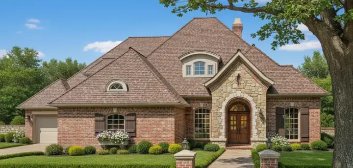 French Country house plans 8-454 - front exterior, 2,908 sq ft, 3 bed, 2 bath house plans | Monster House Plans