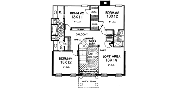 Upper/Second Floor Plan: 8-460
