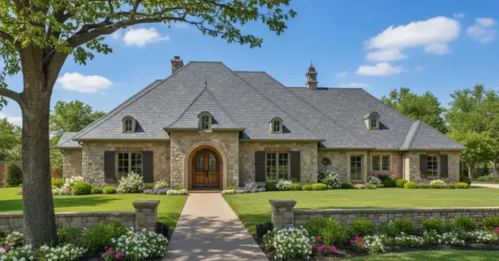 English Country house plans 8-464 - front exterior, 2,993 sq ft, 4 bed, 3 bath house plans | Monster House Plans