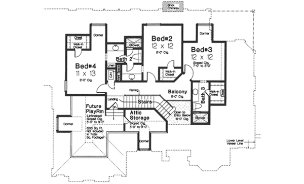 Upper/Second Floor Plan: 8-467