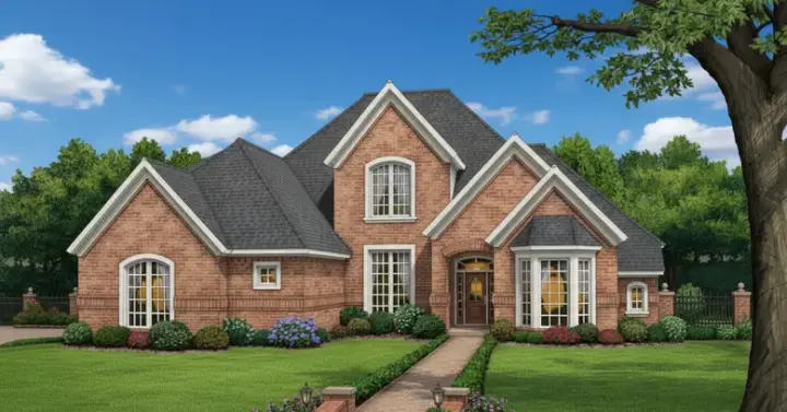 Traditional house plans 8-474 - front exterior, 3,029 sq ft, 4 bed, 3 bath house plans | Monster House Plans