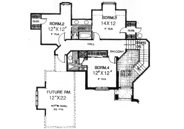 Upper/Second Floor Plan: 8-474