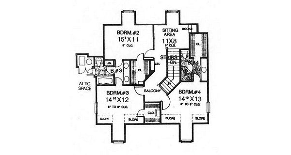 Upper/Second Floor Plan: 8-483