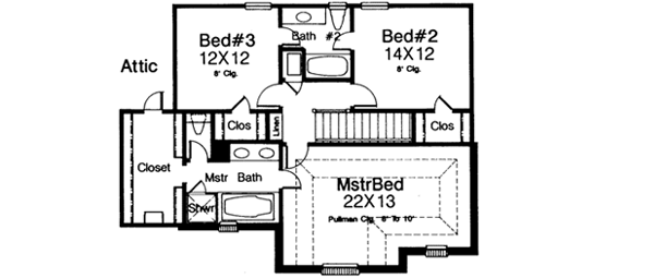 Upper/Second Floor Plan: 8-487