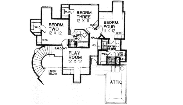Upper/Second Floor Plan: 8-511