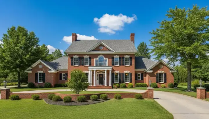Southern Colonial house plans 8-514 - front exterior, 3,335 sq ft, 4 bed, 3 bath house plans | Monster House Plans
