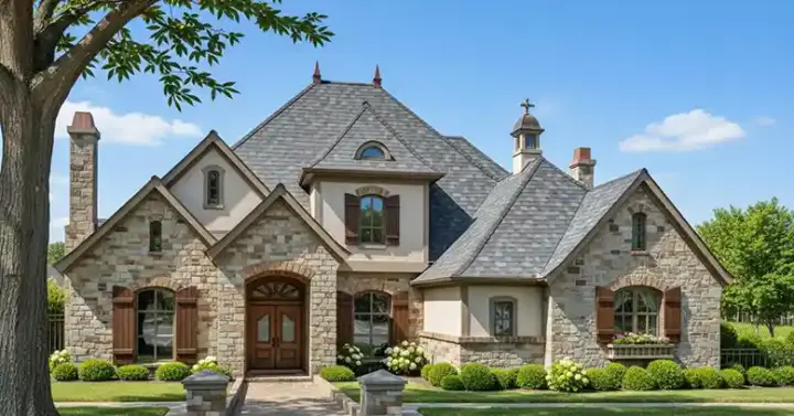 Traditional house plans 8-515 - front exterior, 3,335 sq ft, 4 bed, 3 bath house plans | Monster House Plans