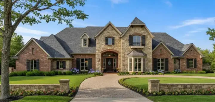 Traditional house plans 8-516 - front exterior, 3,339 sq ft, 4 bed, 3 bath house plans | Monster House Plans