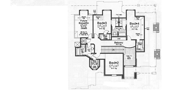 Upper/Second Floor Plan: 8-525