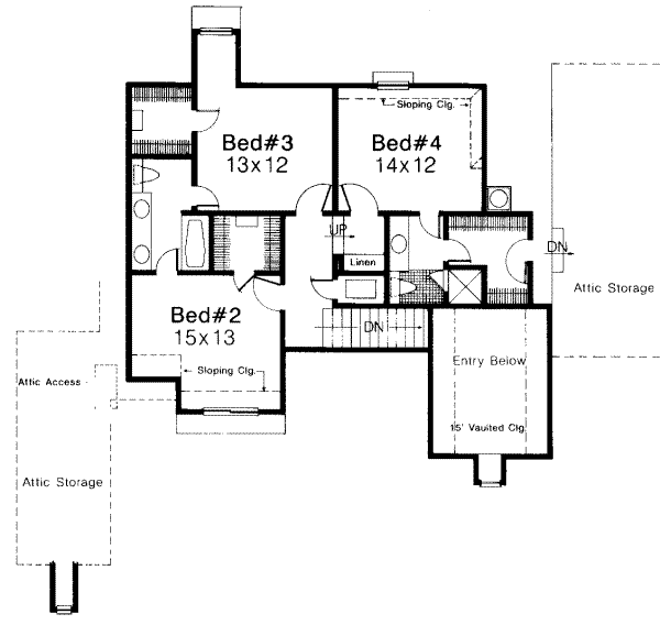 Upper/Second Floor Plan: 8-535