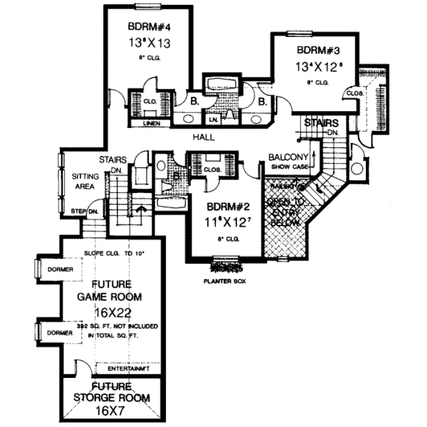Upper/Second Floor Plan: 8-541