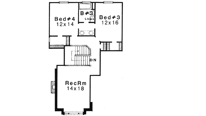 Upper/Second Floor Plan: 8-542