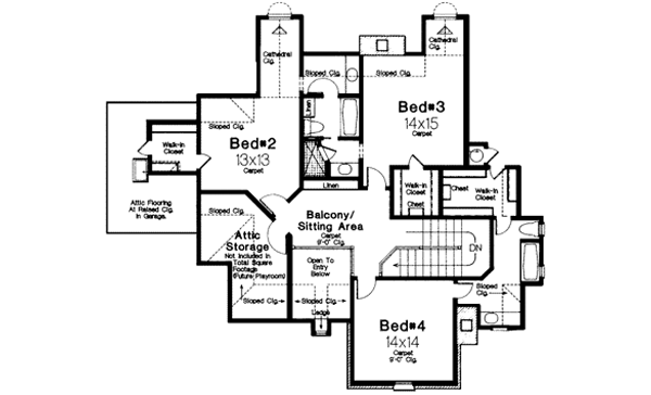 Upper/Second Floor Plan: 8-543