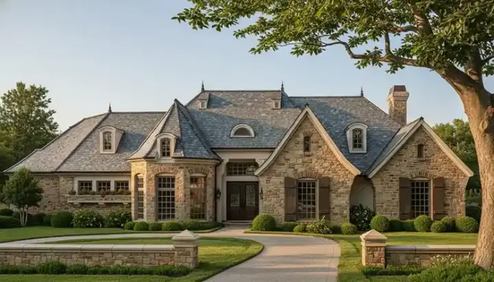 Traditional house plans 8-547 - front exterior, 3,686 sq ft, 3 bed, 3 bath house plans | Monster House Plans