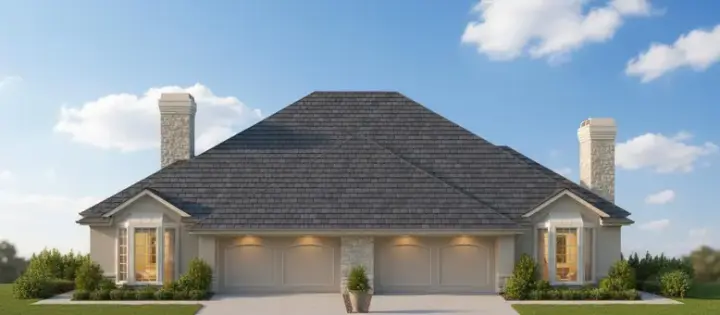 Traditional house plans 8-552 - front exterior, 3,722 sq ft, 6 bed, 4 bath house plans | Monster House Plans