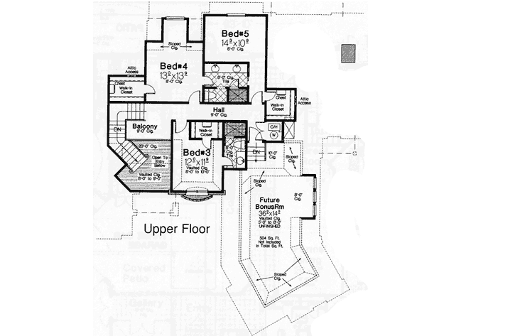 Upper/Second Floor Plan: 8-553