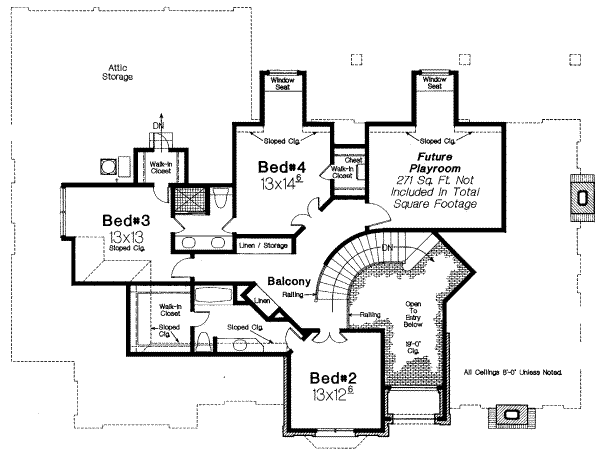 Upper/Second Floor Plan: 8-554