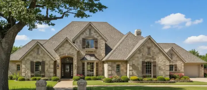 European house plans 8-555 - front exterior, 3,760 sq ft, 4 bed, 3 bath house plans | Monster House Plans