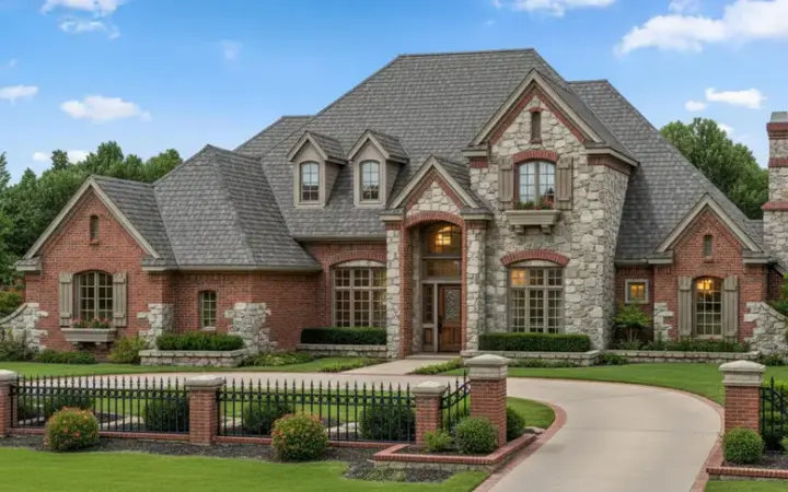 Traditional house plans 8-559 - front exterior, 3,612 sq ft, 4 bed, 3 bath house plans | Monster House Plans