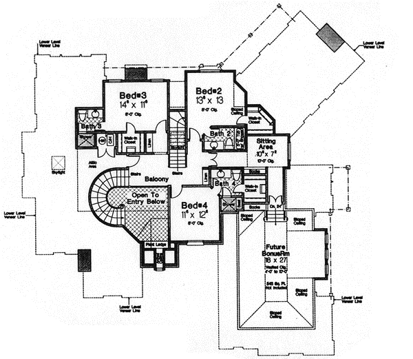 Upper/Second Floor Plan: 8-582