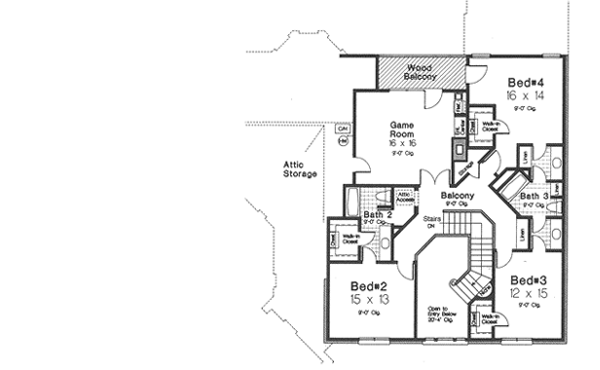 Upper/Second Floor Plan: 8-584