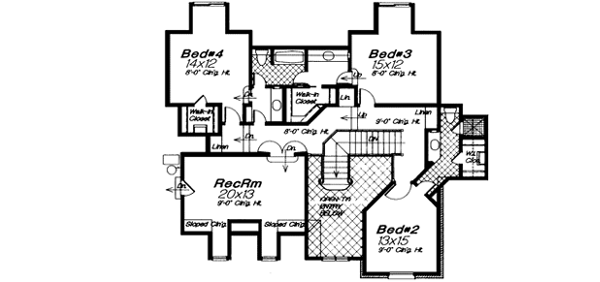 Upper/Second Floor Plan: 8-587