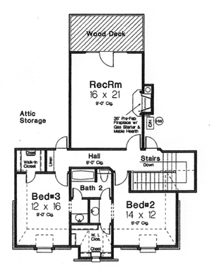 Upper/Second Floor Plan:8-588