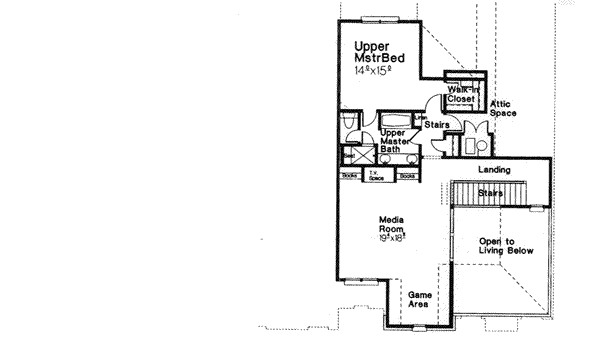 Upper/Second Floor Plan: 8-594