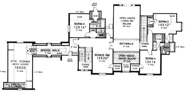 Upper/Second Floor Plan: 8-607