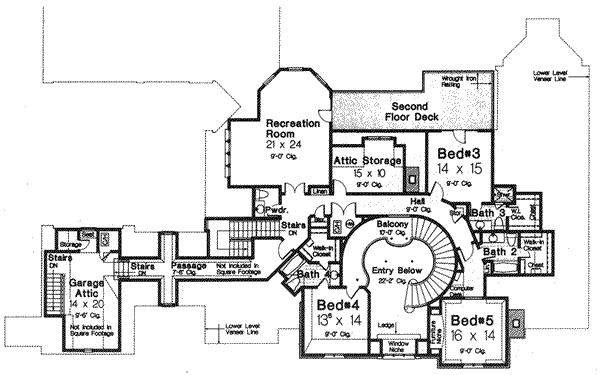 Upper/Second Floor Plan:8-613