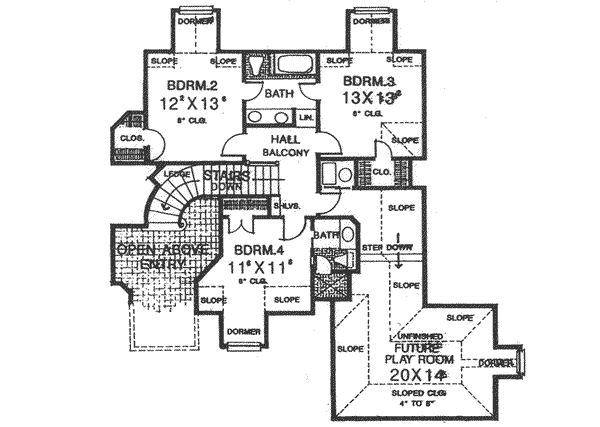 Upper/Second Floor Plan: 8-621