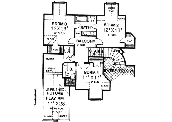 Upper/Second Floor Plan: 8-623