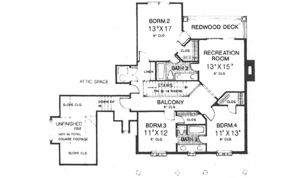 Upper/Second Floor Plan: 8-626
