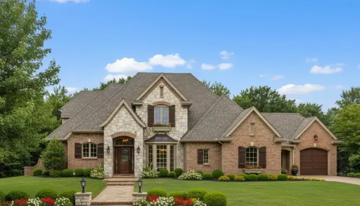 Traditional house plans 8-627 - front exterior, 3,273 sq ft, 4 bed, 3 bath house plans | Monster House Plans