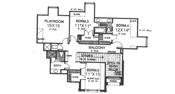 Upper/Second Floor Plan: 8-629
