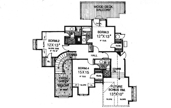 Upper/Second Floor Plan: 8-634