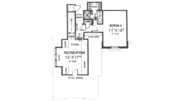 Upper/Second Floor Plan: 8-636