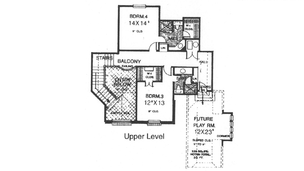 Upper/Second Floor Plan: 8-637